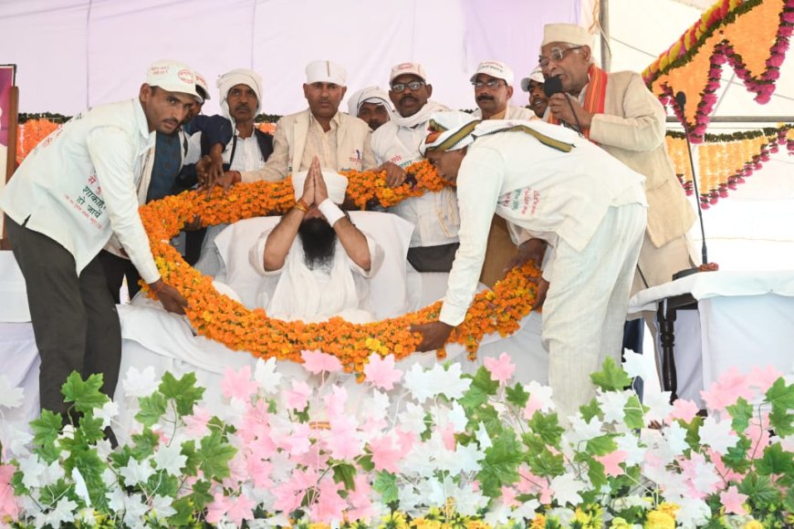 जयगुरुदेव पंकज महराज का सिधौली आगमन श्रद्धालुओ का लगा ताता