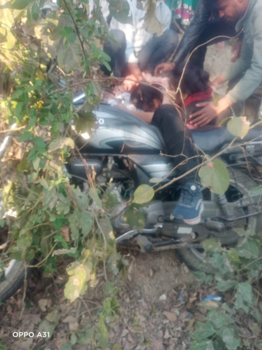 इमलिया सुल्तानपुर मे तेज रफ्तार बाईक पेड से टकरा जाने से दो की मौत