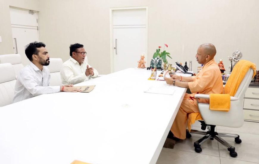 नगर विकास को लेकर सशक्त प्रयास, अध्यक्ष गंगाराम राजपूत ने सीएम को सौपा ज्ञापन